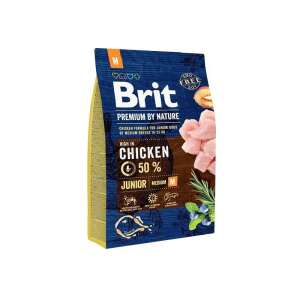 Brit Premium by Nature Junior Medium Hundefutter, 3kg Sack - Hundefutter