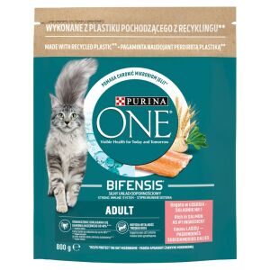 Purina ONE Adult Bifensis Lazacos Száraz Macskaeledel - One