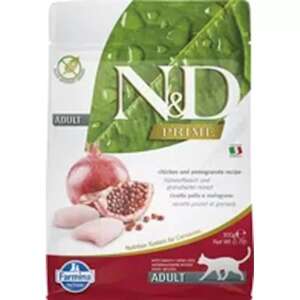 N&D Prime Felnőtt Macskaeledel, Csirke és Gránátalma, 300g - N&D