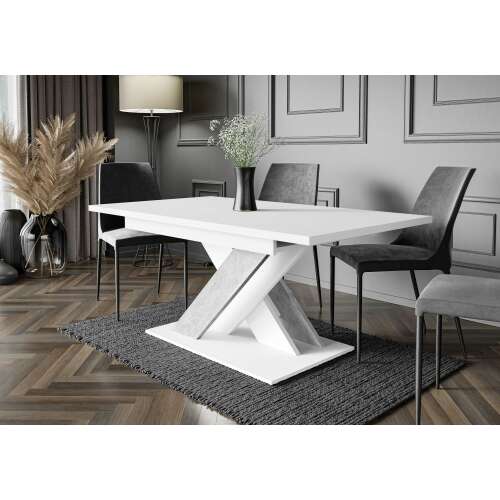 Maasix WTS Bővíthető Étkezőasztal - Fehér - 6-8 Fő