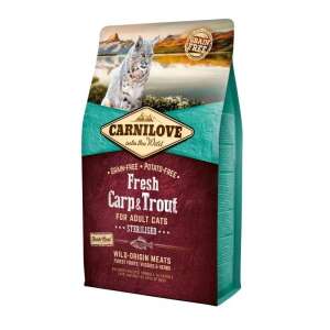 Carnilove - Friss Ponty & Pisztráng - Sterilizált Macskaeledel - 2kg