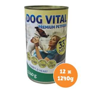 Dog Vital konzerv nyúl, szív 12x1240g 88870634 - Állattartás