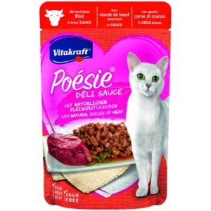 Vitakraft Poésie Deli Sos Wołowina Smak Karma dla kota, 85g Saszetka - Karma dla kotów