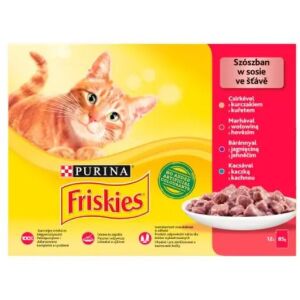 Friskies Macska Nedves Táp Szószban - 12 x 85g