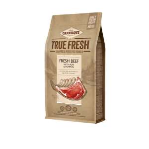 Carnilove True Fresh Marha, Borsó & Sütőtök Kutyatáp - 11,4 kg