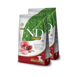 N&D Prime Dog Csirke & Gránátalma Puppy Mini Száraz Kutyatáp 2x2,5kg - N&D