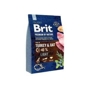 Brit Premium by Nature Light Hundefutter 3kg - Truthahn & Hafer Rezept - Hundefutter