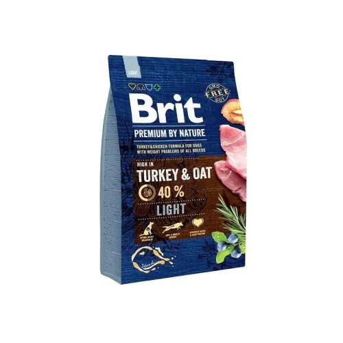 Brit Premium by Nature Light Hundefutter 3kg - Truthahn & Hafer Rezept