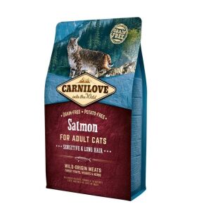 Carnilove Łosoś Karma dla kotów z wrażliwą skórą i długą sierścią - 2kg - Karma dla kotów