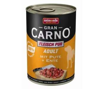 Animonda Gran Carno felnőtt kutyáknak nedves eledel pulykával és kacsával, 100% hús, gabona mentes - Animonda