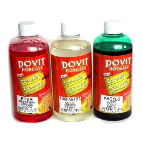 Dovit Horgasz Corn Milk Kukoricatej - 3 csomag, Eper, Fokhagyma, Kagyló