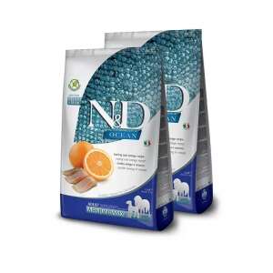 N&D Ocean Hering és Narancs Felnőtt Közepes és Maxi Kutyatáp 2x2,5kg - N&D