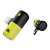 iPhone audio és töltő adapter, fekete és sárga, két szögben