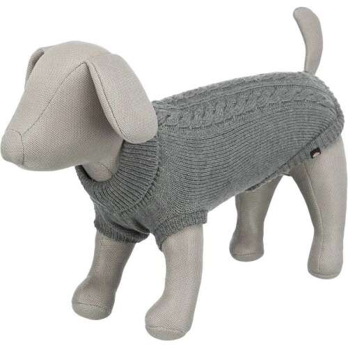 Pulover pentru câini Trixie Kenton Pullover, gri, mărime XS, 27cm