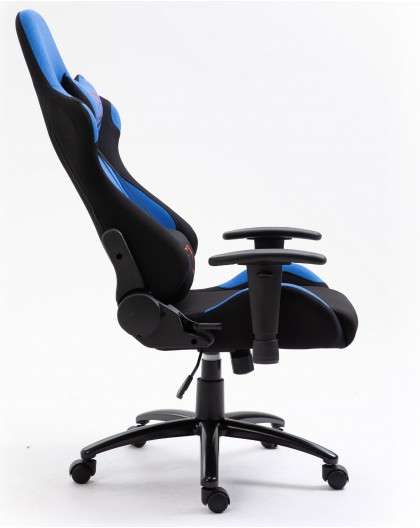 Akord furniture factory dark gamer szék nyak- és derékpárnával - kék-fekete