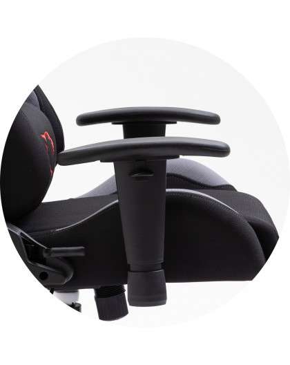 Akord furniture factory dark gamer szék nyak- és derékpárnával, 130 kg, ruhaszövet anyag,...