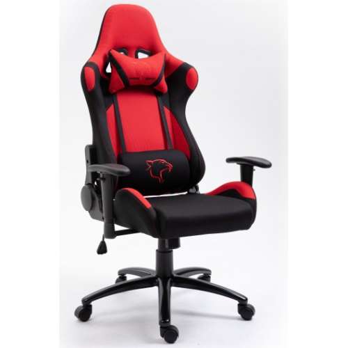 Dark Gamer Stuhl mit Nacken- und Taillenkissen #rot-schwarz 31640936