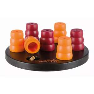 Trixie Dog Activity Mini Solitaire, jucărie interactivă pentru câini, 20cm diametru, roșu și portocaliu - Jucării pentru câini