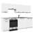 Akord OLIWIA white kitchen furniture set with oven and sink
