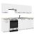Akord OLIWIA white kitchen furniture set with oven and sink