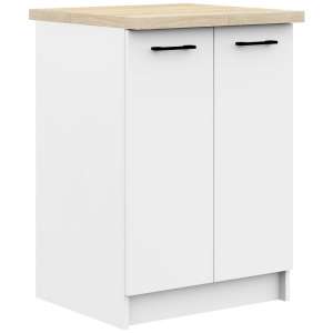 Küchenunterschrank mit Arbeitsplatte P85_60 #Weiß 31641049 Küchenmöbel