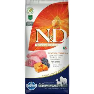N&D Dog Grain Free bárány&áfonya sütőtökkel adult medium/maxi 12kg 72524670 Kutyaeledel