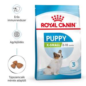 Royal Canin X-Small Puppy 3kg-nagyon kistestű kölyök kutya száraz táp 62820017 
