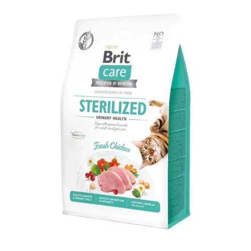 Brit Care macska Grain Free Sterilized Urinary Health Friss Csirke macskatáp 0.4kg - Brit