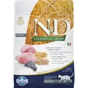 N&D Ancestral Grain bárány, tönköly, zab&áfonya adult macskaeledel, 300g - N&D