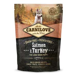 Carnilove Kölyökkutya Eledel - Lazac & Pulyka - Nagytestű - 1,5kg