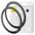 Set 2 suporturi universale pentru telefon Baseus Halo Metal Ring, Magnetic, Negru (PCCH000001) (PCCH000001) 60745245