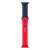 Piros és sötétkék szilikon szíj Apple Watch 42mm és 44mm órához, Dotfes S03