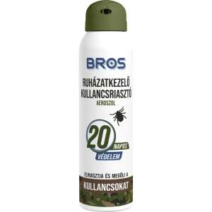 Bros Ruházatkezelő Kullancsirtó/Riasztó Aeroszol 90ml, védelem kullancsok ellen, akár 20 napig tartó védelem - Bros