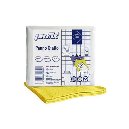 PROFIX 4C Univerzális Viszkóz Törlőkendő - Sárga - 32x36cm (32db)