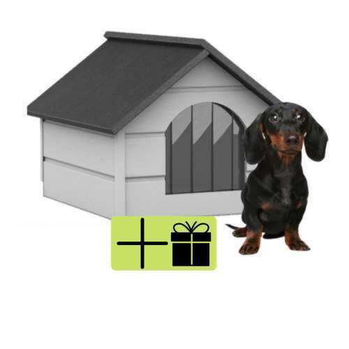 Pepita căsuță izolată pentru câini mici M + jucărie cadou - Multicolor 46357816