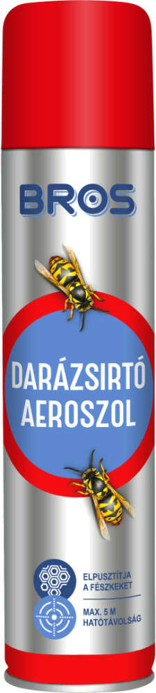 Bros Darázsirtó Aeroszol - 5m Hatótáv - 600ml