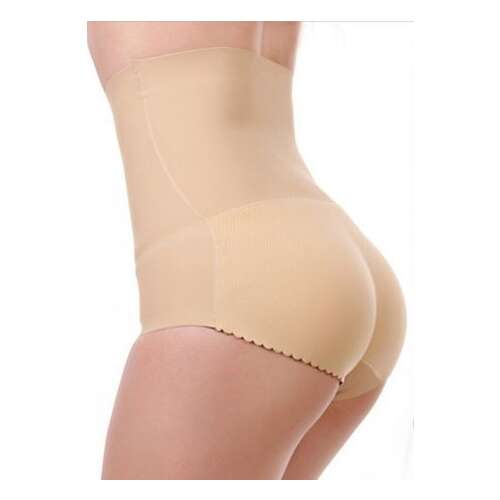 BÉZS ALAKFORMÁLÓ hasleszorító fűzős bugyi fehérnemű S/M