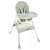 Kruzzel 3-in-1 high chair with storage basket, green