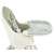 Kruzzel 2-in-1 High Chair, 5-point harness, foldable, with tray, 60x92x75 cm, green 82336009