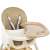 Kruzzel high chair tray with cup holder, beige
