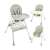 Kruzzel 3-in-1 high chair, showing all 3 modes, green