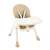 Kruzzel 2-in-1 High Chair, 5-point harness, foldable, with tray, 60x92x75 cm, green 82336009
