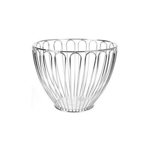 Koopman Excellent Housewares miska na owoce, stal chromowana, 23x17 cm, srebrna