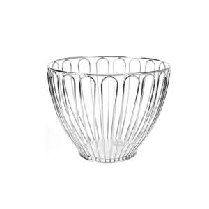 Ovocná misa Koopman Excellent Housewares, chrómovaná oceľ, 23x17 cm, strieborná - Kuchyňa a stravovanie