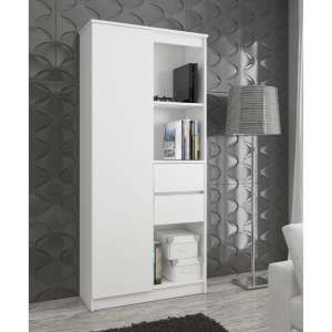 Regał biurowy z szufladami P180_80 #biały