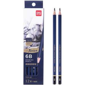 DELI ARTE Nuevo 6B Grafitceruza - 12 db, Hatszögletű