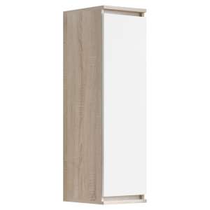 Weißer und Sonoma-Eichen-Wandschrank mit einer Tür, P99_30, von <product_name> - Schränke