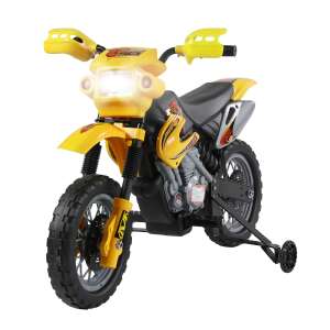 Homcom Elektromos motorkerékpár, 102x53x66 cm, +5 év, sárga-fekete  60829262 Elektromos járművek - MP3 lejátszó - Hangeffekt