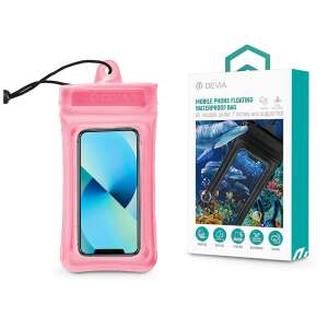 Devia Mobile Phone Floating Waterproof Bag, rosa, für Telefone bis zu 7 Zoll - Devia