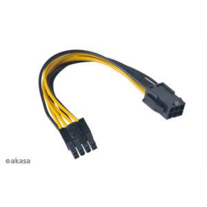 Akasa - 8pin ATX12V - 6pin PCIe adapter 15cm - AK-CB051 (OEM) 60840148 